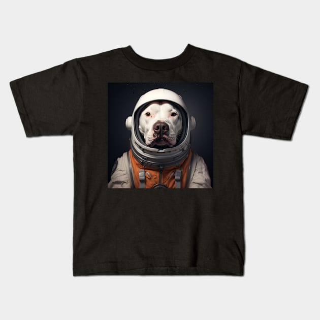 Astro Dog - Dogo Argentino Kids T-Shirt by Merchgard